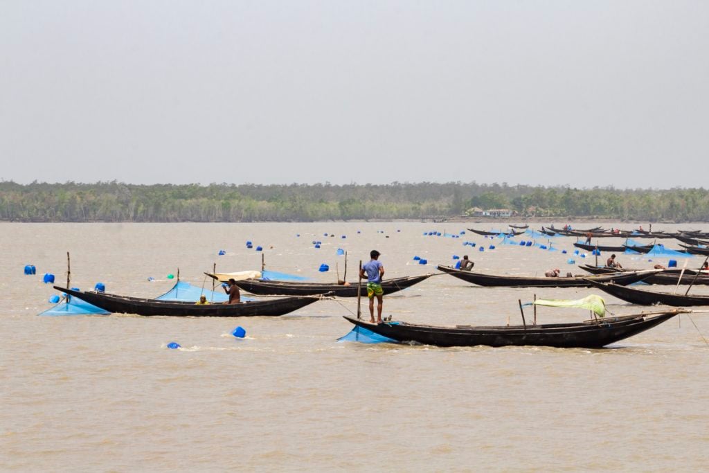 Pescadores en el río Pashur