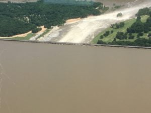 Barrage de Pensacola inondé