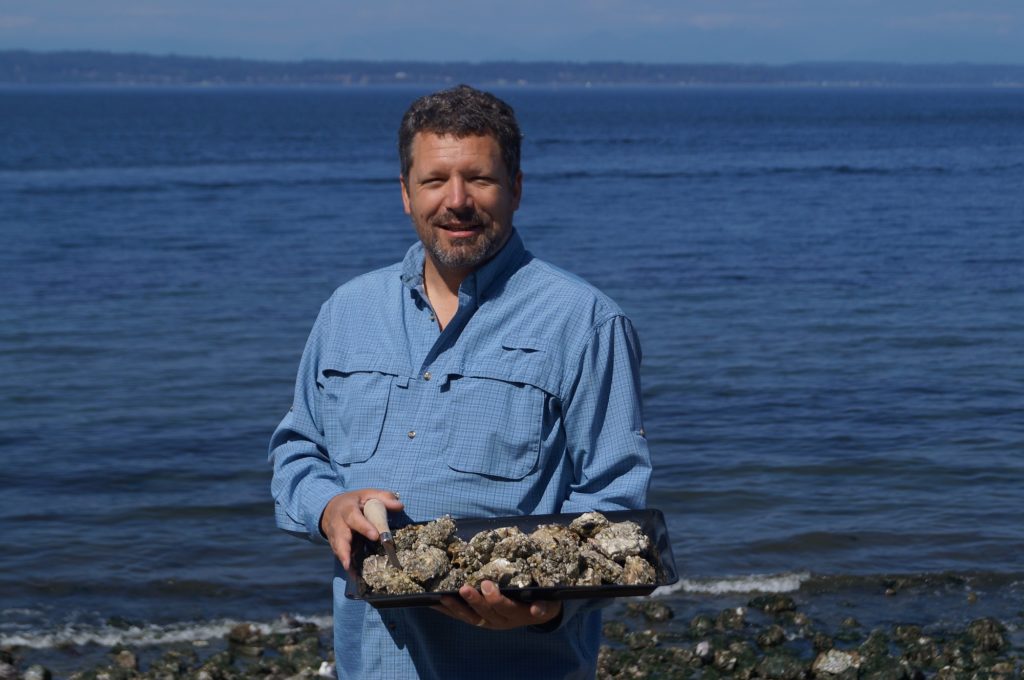 Puget Soundkeeper Wilke and oysters